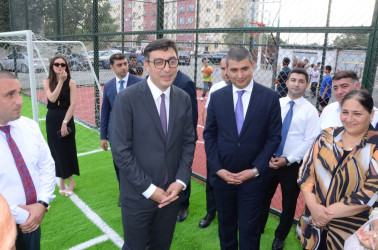 Kürdəmir rayonunda “Sağlam məhəllə”nin idman zonası istifadəyə verilib.