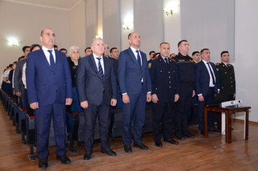 Kürdəmir Rayon İcra Hakimiyyətində “Vətənpərvər Azərbaycan gəncliyi: Sağlam gənclik, sağlam gələcək!” mövzusunda tədbir keçirilib.