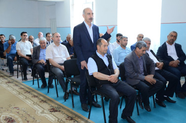 İyunun 3-də Şıxımlı kənd sakinləri ilə səyyar qəbul keçirilib.
