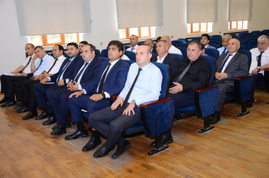 Kürdəmir Rayon İcra Hakimiyyətində yanğın təhlükəsizliyi ilə bağlı tədbir keçirilib.