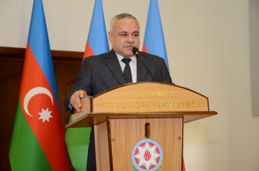 Kürdəmirdə Ümummilli Lider Heydər Əliyevin anadan olmasının 103 illiyi qeyd olunub.