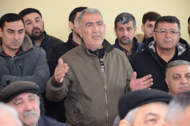 Garıs Əyribənd kənd sakinləri ilə növbəti səyyar qəbul keçirilib