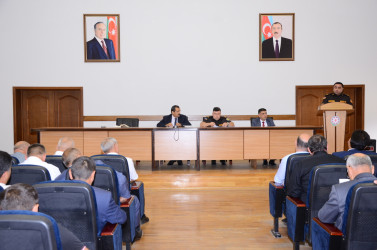 Kürdəmir Rayon İcra Hakimiyyətində yanğın təhlükəsizliyi ilə bağlı tədbir keçirilib.