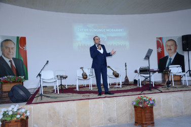Vətən müharibəsində qazanılan Qələbənin beşinci ildönümü münasibətilə ümumrayon konserti təşkil olunub
