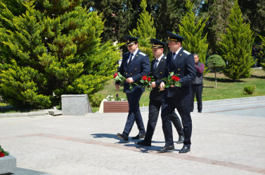 Kürdəmirdə Ümummilli Lider Heydər Əliyevin anadan olmasının 103 illiyi qeyd olunub.