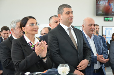 Kürdəmir stansiyasının yenidənqurma işlərindən sonra fəaliyyətinin bərpa edilməsi və istifadəyə verilməsi mərasimi keçirilib.