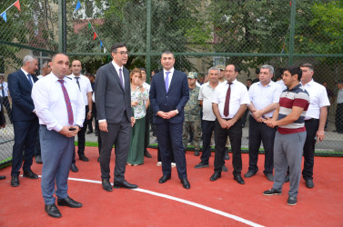 Kürdəmir rayonunda “Sağlam məhəllə”nin idman zonası istifadəyə verilib.
