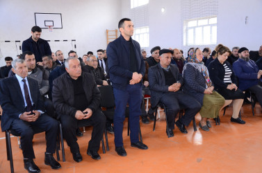 Qarasaqqal kəndində sakinlər ilə səyyar qəbul keçirilib