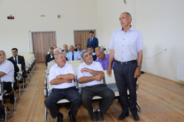 İyunun 11-də Qarasu kənd sakinləri ilə səyyar qəbul keçirilib.