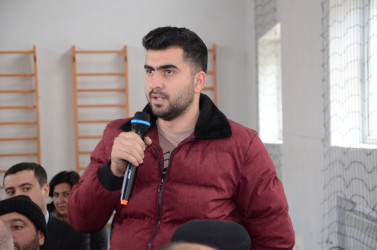 Xırdapay kəndində sakinlər ilə səyyar qəbul keçirilib
