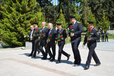 Kürdəmirdə Ümummilli Lider Heydər Əliyevin anadan olmasının 103 illiyi qeyd olunub.