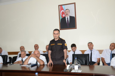 Kürdəmirdə “Fövqəladə halların nəticələrinin aradan qaldırılması zamanı qurumlar arasında koordinasiyanın, qarşılıqlı fəaliyyətinin təşkili” mövzusunda dəyirmi masa keçirilib