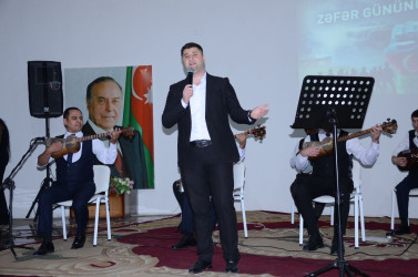 Vətən müharibəsində qazanılan Qələbənin beşinci ildönümü münasibətilə ümumrayon konserti təşkil olunub