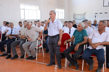 Avqustun 13-də Qarasaqqal kənd sakinləri ilə səyyar qəbul keçirilib.