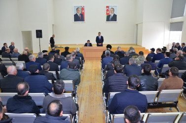 Qarasu kəndində sakinlər ilə səyyar qəbul keçirilib