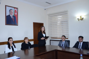 18 Oktyabr - Kürdəmirdə Müstəqilliyin Bərpası Gününə həsr olunmuş dəyirmi masa keçirilib.