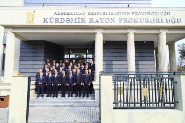 Kürdəmir rayon prokurorluğunun yeni inzibati binasının açılışı olub