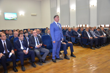 “Şəhərsalma və Memarlıq İli” çərçivəsində Kürdəmirdə “Ümumdünya Məskunlaşma Günü” və “Ümumdünya Şəhərlər Günü” ilə bağlı tədbir keçirilmişdir.