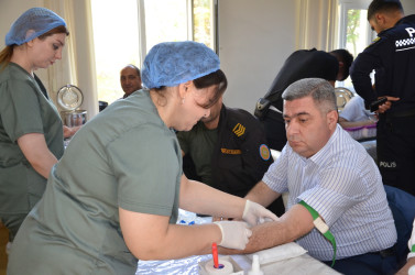 Oktyabrın 14-də Kürdəmirdə qanvermə aksiyası keçirilib.
