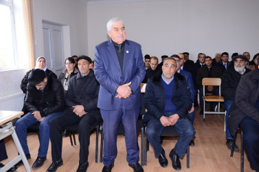 Cəyli kəndində sakinlər ilə səyyar qəbul keçirilib
