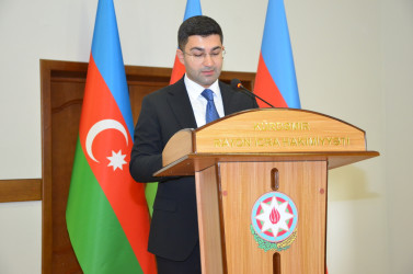 Kürdəmirdə Ümummilli Lider Heydər Əliyevin anadan olmasının 103 illiyi qeyd olunub.