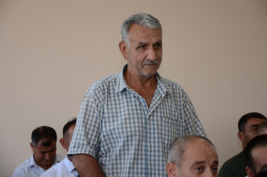 Sentyabrın 17-də Sığırlı kənd sakinləri ilə səyyar qəbul keçirilib.
