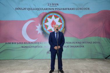 Kürdəmir ASAN Xidmət Mərkəzində 23 iyun - Dövlət Qulluqçularının peşə bayramı günü qeyd olunub