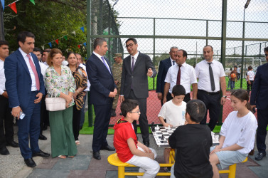 Kürdəmir rayonunda “Sağlam məhəllə”nin idman zonası istifadəyə verilib.
